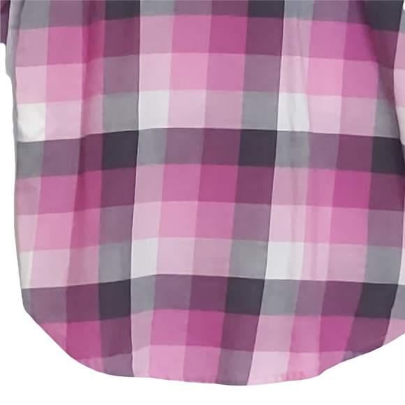 Aeropostale Pink & Purple Plaid Shirt - Picture 11 of 14